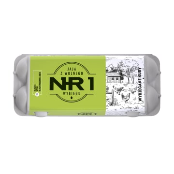 Jaja kurze z wolnego wybiegu (rozmiar L) - 10 szt.