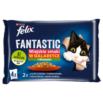 Karma dla kotów - Wiejskie smaki w galaretce 4x85g