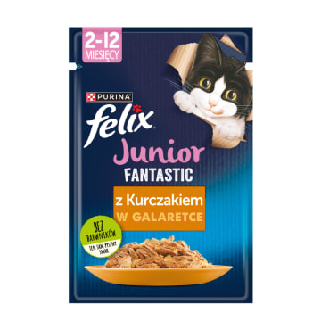 FELIX® Fantastic Junior Karma dla kociąt kurczak w galaretce