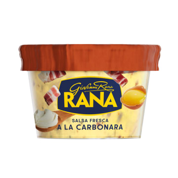 Sos śmietanowy a la carbonara z wędzonym boczkiem i żółtkiem (świeży)