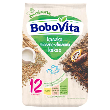BOBOVITA Kaszka mleczno-zbożowa kakao po 12 miesiącu