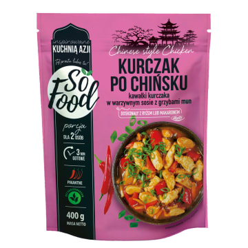 SO FOOD Kurczak po chińsku w warzywnym sosie z grzybami mun