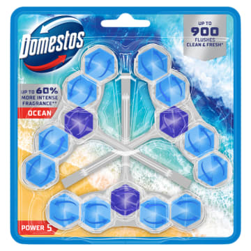 DOMESTOS Power 5 Kostki toaletowe Ocean 3x50g