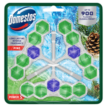 DOMESTOS Power 5 Kostki toaletowe Pine 3x50g