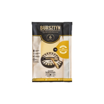 Ser żółty Bursztyn dojrzewający 6-miesięczny w plastrach