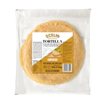 OCELIO Tortilla z płatkami owsianymi i mąką kukurydzianą (3 szt.) bezglutenowa