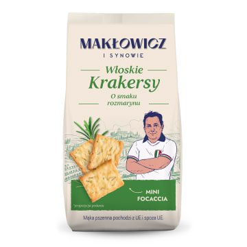 MAKŁOWICZ I SYNOWIE Krakersy o smaku rozmarynu
