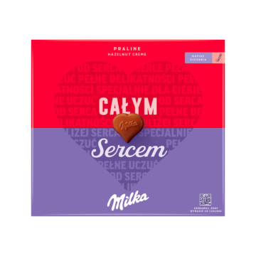 Praliny mleczne z nadzieniem z orzechów laskowych I LOVE MILKA