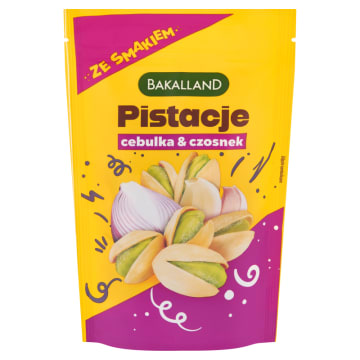 BAKALLAND Pistacje prażone Onion&Garlic