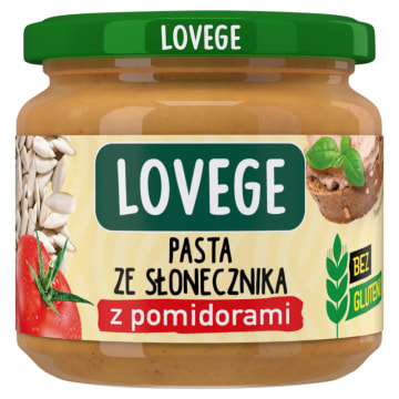 LOVEGE Pasta ze słonecznika z pomidorami bezglutenowa