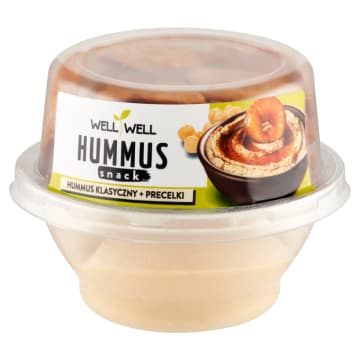 Hummus klasyczny z preclami