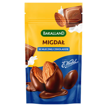 BAKALLAND Migdały w mlecznej czekoladzie Wedel