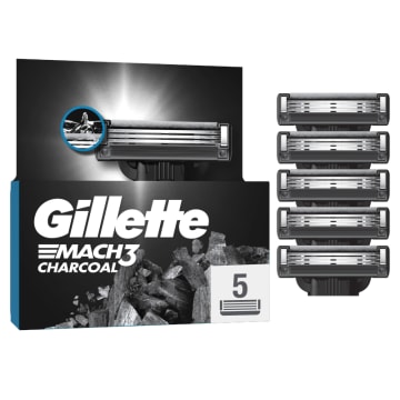GILLETTE Mach3 Charcoal Ostrza wymienne do maszynki dla mężczyzn