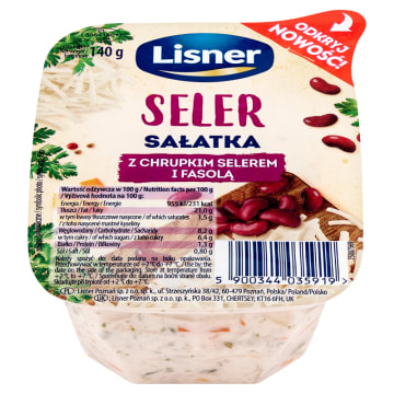 Sałatka z chrupkim selerem i fasolą