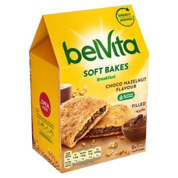 BELVITA Breakfast Ciastka zbożowe z nadzieniem czekoladowo-orzechowym