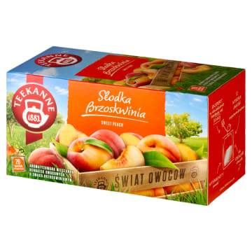 TEEKANNE World of Fruits Herbata owocowa o smaku brzoskwiniowym 20 torebek (saszetki)