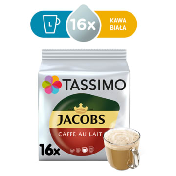 TASSIMO Jacobs Cafe au Lait Kawa w kapsułkach (16 kapsułek)