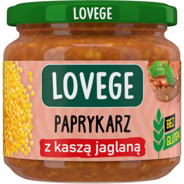 LOVEGE Paprykarz z kaszą jaglaną
