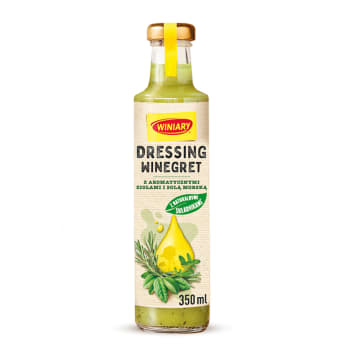 Dressing winegret z aromatycznymi ziołami i solą morską
