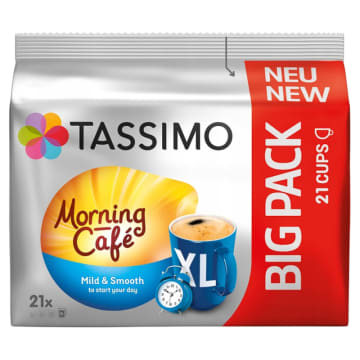 TASSIMO Morning Cafe Mild & Smooth XL Kawa w Kapsułkach (21 kapsułek)
