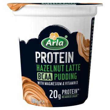 Pudding proteinowy o smaku orzecha laskowego i aromatycznej kawy