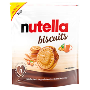 Ciastka kruche z kremem Nutella