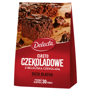 DELECTA Ciasto czekoladowe z belgijską czekoladą - mieszanka do wypieku