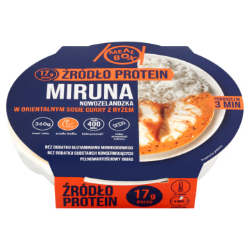 MEAL BOX Miruna nowozelandzka w orientalnym sosie curry z ryżem