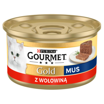 GOURMET Gold Pokarm dla kotów - mus z wołowiną (puszka)