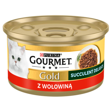 GOURMET Gold Karma dla kotów z wołowiną