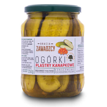 Ogórki plastry kanapkowe