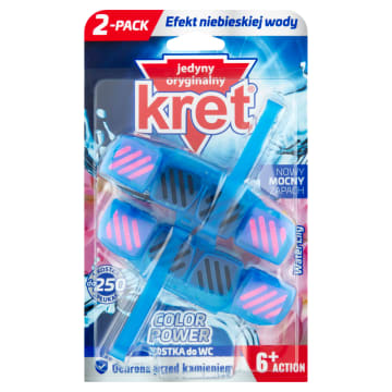 KRET Color Power Zawieszka do WC w koszyczku barwiąca wodę Water Lily