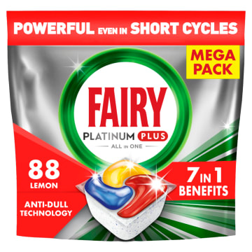 FAIRY PLATINUM Plus Tabletki do zmywarki Cytrynowe 88 szt.