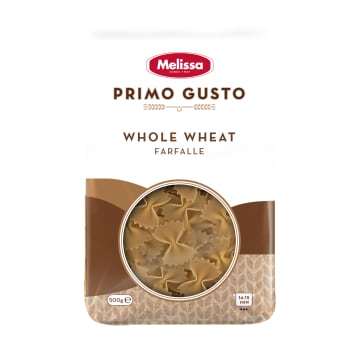 MELISSA Primo Gusto Makaron Farfalle Integrale - kokardki pełnoziarniste