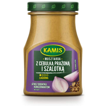 KAMIS Musztarda z cebulką prażoną i szalotką (łagodna)