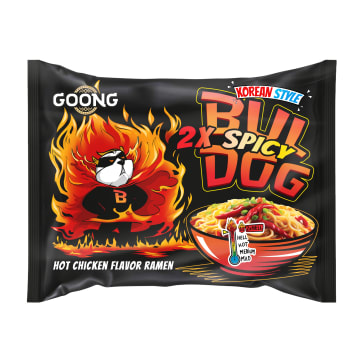 BULDOG Makaron Ramen o smaku ostrego kurczaka (podwójnie ostry) - instant