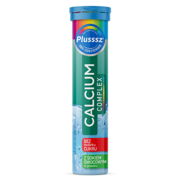PLUSSSZ Calcium COMPLEX z sokiem owoc. (20 tabl. mus.)