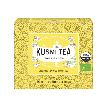 KUSMI TEA Herbata zielona Green Jasmine BIO 20 torebek (saszetki)