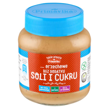 PRIMAVIKA Pasta orzechowa bez soli i cukru