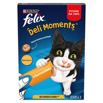 FELIX® Deli Moments Przysmak dla kotów z kurczakiem (4x10g)