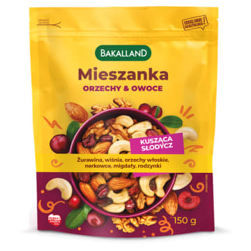 BAKALLAND Mieszanka orzechy & owoce kusząca słodycz