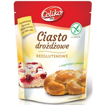 CELIKO Ciasto drożdżowe bezglutenowe - mieszanka do wypieku