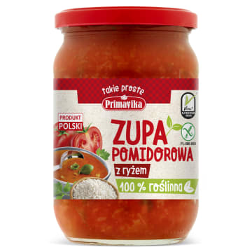 PRIMAVIKA Zupa pomidorowa z ryżem (bezglutenowa)
