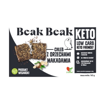 BEAK BEAK Chleb keto z orzechami makadamia