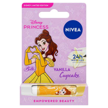 NIVEA Pielęgnująca pomadka do ust Wanilia Piękna Disney Edition