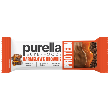 PURELLA SUPERFOODS Baton proteinowy karmelowe brownie