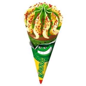 Lody cytryna truskawka w rożku