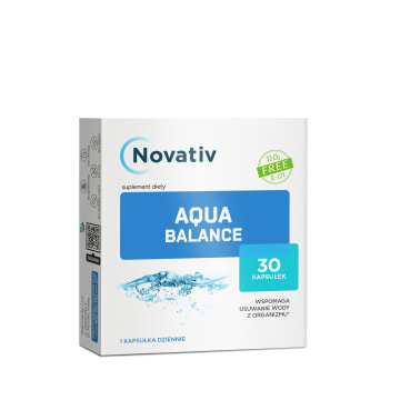 Novativ Aqua Balance - suplement diety wspomagający usuwanie wody z organizmu (30 kaps.)