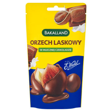 BAKALLAND Orzech laskowy w mlecznej czekoladzie Wedel