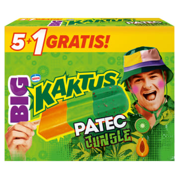Big Patec jungle lody o smaku papai i kiwi 6 szt.